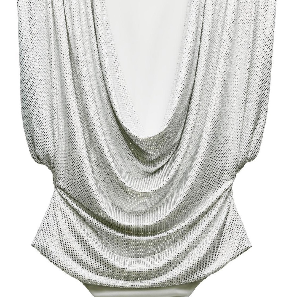 Zara White Draped Top